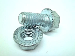 NEW Garage Door Hardware Serrated Hex Bolt & Flange Nut 3/8 X 5/8" Lot of 20 RC - Picture 1 of 4
