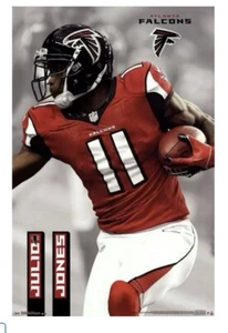 Julio Jones Atlanta Falcons Wide Receiver Football Superstar NFL Poster 2013 - Picture 1 of 4