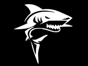 SHARK JAWS Vinyl Decal Car Window Wall Sticker CHOOSE SIZE COLOR - Picture 1 of 3