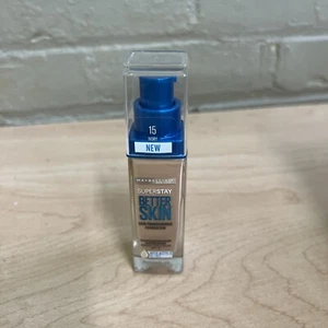 Maybelline New York Super Stay Better Skin Foundation 15 IVORY - Picture 1 of 2