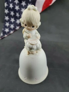 Precious Moments Bell, E-7181 Mother Sew Dear by Jonathan and David 5¾" tall - Picture 1 of 4