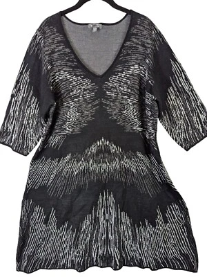 Vestido Suéter Negro Roz and Ali Mujer Talla Grande 2X Clásico Oficina Artístico Gótico Foto 1 de 4