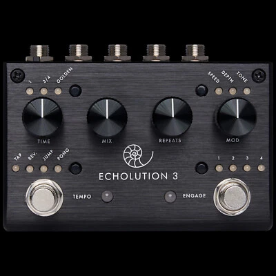 BRAND NEW PIGTRONIX ECHOLUTION 3 DELAY GUITAR EFFECT PEDAL WITH REVERSE DELAY - Image 1 of 4