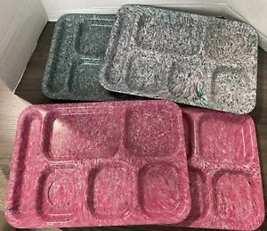 VTG 4-Carly Ware Melmac Continental Carlisle Confetti Splatter Divided Tray~R - Picture 1 of 6