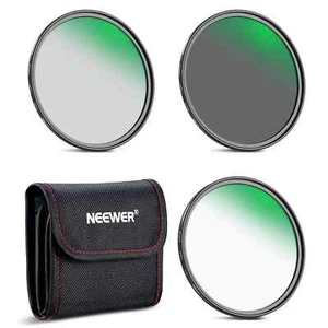 NEEWER 72mm Lens Filter Kit ND8 ND64 CPL Ultra Slim Scratch Resistant Filter Set - Picture 1 of 8