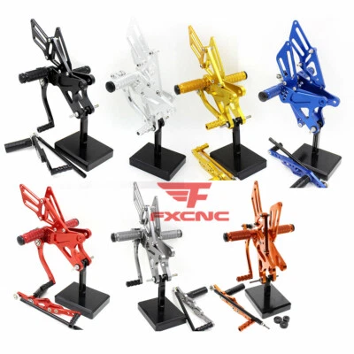 Para Yamaha YZF R1 2009-2012 2013 2014 CNC reposapiés estriberas GP Foto 1 de 4