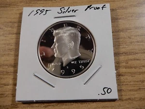 1995 S PROOF KENNEDY SILVER HALF DOLLAR FROM PROOF SET - Picture 1 of 2