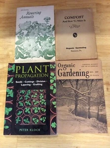 Vintage Gardening Booklets Pamphlets Plant Propagation Flowers Compost Lot Of 4 - Imagen 1 de 2