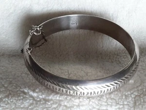 VINTAGE STERLING ARMBAND SCHARNIER ND 925 18 GRAMM - Bild 1 von 12
