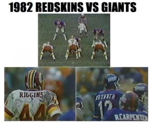 1982 Washington Redskins vs New York Giants DVD Mark Moseley FG - Picture 1 of 1