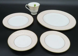 Waterford CHARLEMONT COURT White Pink Gold Fine English China Dinnerware Choice - Picture 1 of 17