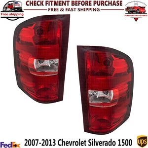 Tail Light With Bulb Left and Right Side For 2007-2013 Chevrolet Silverado 1500 - Picture 1 of 9