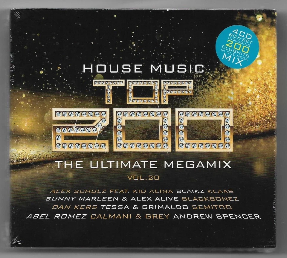House Music Top 200 Vol. 20 - The Ultimate Megamix / 4 CD Boxset / NEU & OVP - Bild 1 von 2