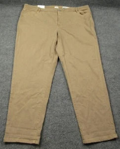 Jeans Jill donna 26W ragazzo gamba dritta caviglia marrone chiaro zucchero - Foto 1 di 11