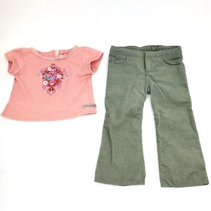 American Girl Puppe True Style Outfit rosa T-Shirt und grün khaki Hose - Bild 1 von 10