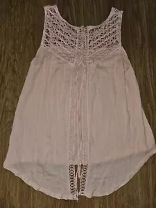 Women's Open Back Pink Small Tank top - Picture 1 of 7