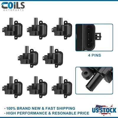 8x Bobinas de encendido para GMC C3500HD 8,1 L 6,5 L Savana 3500 Yukon XL 2001-2002 P350 Foto 1 de 4