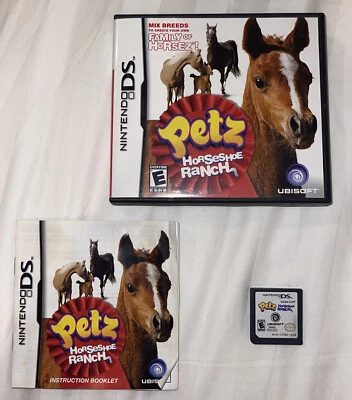 PETZ HORSESHOE RANCH NINTENDO DS 2009 W/ CASE & BOOKLET - Image 1 of 2