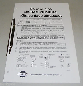 Manual de Instrucciones Instalación Acondicionado B7000-0J200 Nissan Primera P10 - Imagen 1 de 1