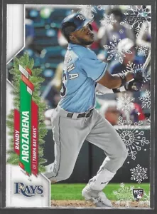 2020 Topps Urlaub Baseball Randy Arozarena Rookie HW54 Tampa Bay Strahlen - Bild 1 von 2