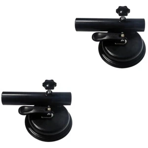 2 Count Suction Cup Flagpole Base Bracket for Truck Mount Holder Car - Picture 1 of 12
