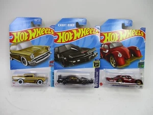 Hot Wheels 2022 Volkswagen Kafer Racer, 57' Chevy, KITT Super Pur Mode Mixed Lot - Picture 1 of 6