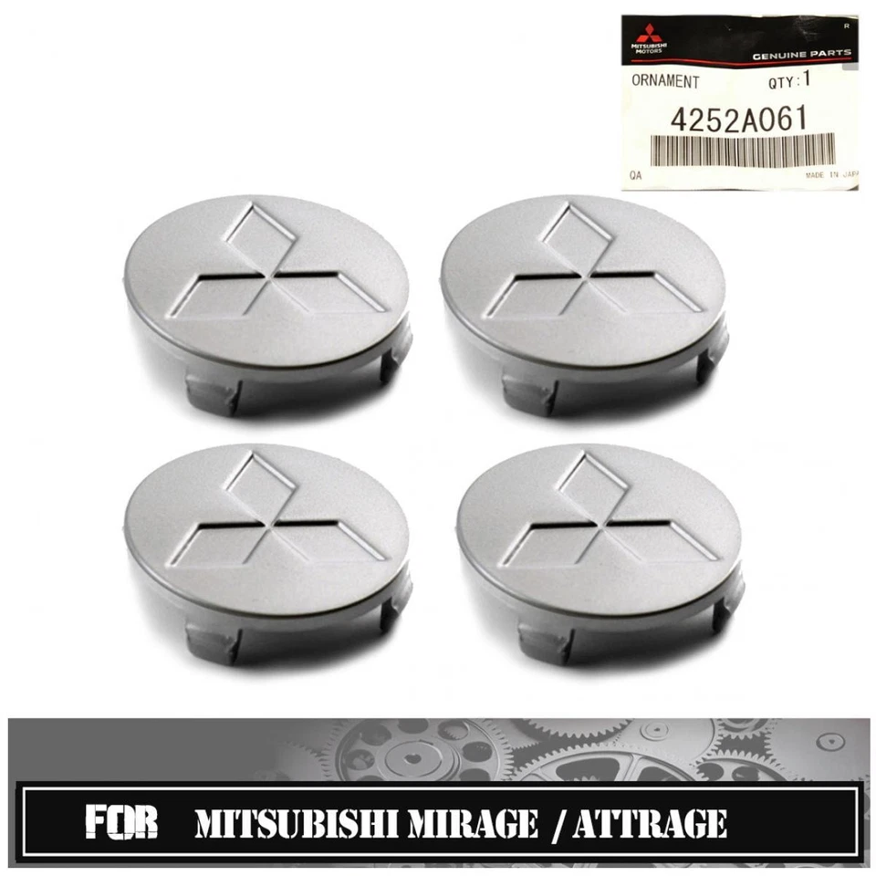 Tapacubos 4 piezas ajuste central Mitsubishi Mirage G4 Space Star 2012-2016 Foto 1 de 4