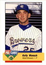 1994 Beloit Brewers Fleer/ProCards #103 Kelly Wunsch Houston Texas Baseball Card