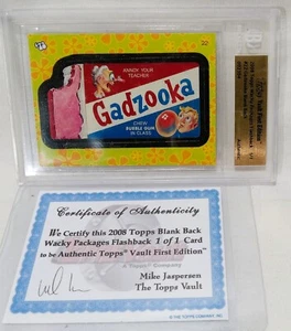 2008 Topps Vault 1st Edition #22 GADZOOKA Blank Back Wacky Packages Flashback - Picture 1 of 7
