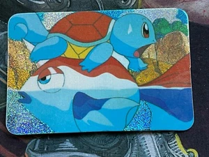 Squirtle and Goldeen 1990er Jahre Vintage Holo Pokemon ""Power"" Verkaufsserie Karte Neuwertig - Bild 1 von 2