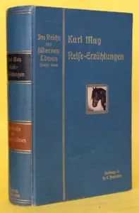 KARL MAY,IM REICHE DES SILBERNEN LÖWEN IV,FEHSENFELD,BLAU,1912,ERSTAUSGABE,RAR - Bild 1 von 2