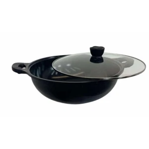 Pentole per salse antiaderenti in marmo 15", coperchio in vetro temperato, MADE IN KOREA - Foto 1 di 12