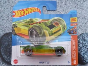 Hot Wheels H3E 112 MACH IT GO green Hot Wheels 2023 112/250 CaseE - Picture 1 of 2
