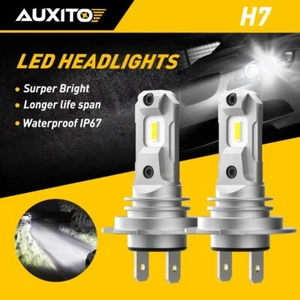 Good Light Type H7 LED Headlight Bulbs High Low Beam 10000LM 6500K White Bright - Picture 1 of 12