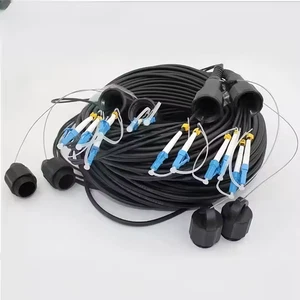 150M LC-LC UPC SM 6 hilos campo blindado TPU cable de conexión óptico cabezal impermeable - Imagen 1 de 7