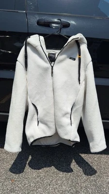 National Geographic Costoni Fleece Hooded Jacket N234UFJ910 White XXL - Image 1 of 4