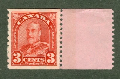 CANADA #183 JOINED STRIP SINGLE COIL WITH END STRIP ATTACHED SCARCER COMBO! - Image 1 of 2