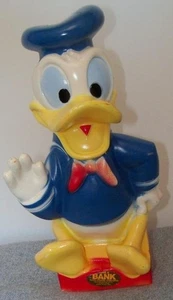 Vintage Disney Donald Duck 10.5" Play Pal Plastics Bank Made In USA - Bild 1 von 10
