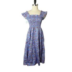 Hill House Home The Nap Kleid Gr. S Erdbeere Blumen Midikleid Neu mit Etikett Gr. S - Bild 1 von 14