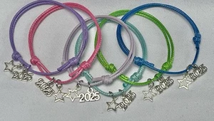 6 X CLASS OF 2025 SCHOOL LEAVERS FRIENDSHIP BRACELETS, END OF TERM LEAVING GIFT - Picture 1 of 3