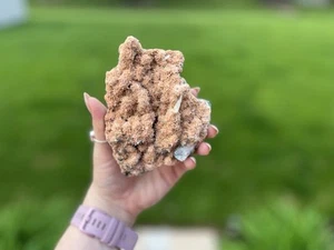 Apophyllite Cubes and Stilbite Blades on Pink Micro Heulandite Matrix - Imagen 1 de 11