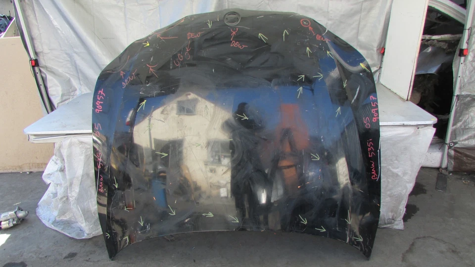 2004 2005 2006 2007 2008 2009 2010 BMW 5 SERIES 528i 535i 550i HOOD BONNET OEM - Image 1 of 4