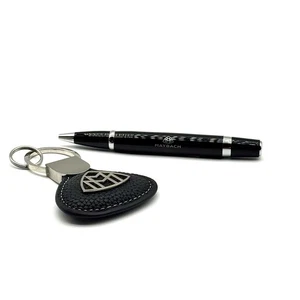 Maybach Luxury Pen & Keychain Set | Black Leather Gift Collection for Executives - Picture 1 of 7