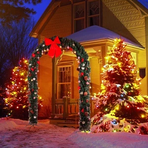 AplusChoice Artificial Christmas Arch Decorations for Outdoor Party Decor - Picture 1 of 9