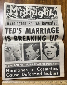 Vintage 1969 Midnight Boulevard Magazin Occult Happenings Pin-Ups Ted Kennedy - Bild 1 von 6