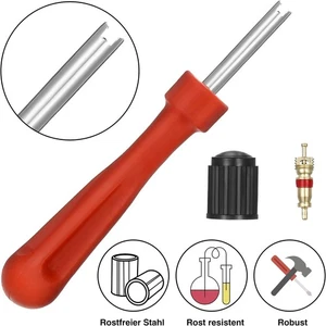 Tyre Valve Core Insert With Remover Tool Schrader Car Bike Motorcycle 20pcs - Picture 1 of 9