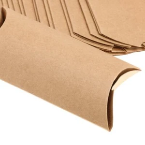 50pc Kraft Paper Sweets Candy Cushion Boxing Gift Boxes - Picture 1 of 7