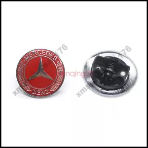 Red Front Hood Emblem AMG Flat Laurel Wreath Badge Mercedes Benz 0008171701 - Picture 1 of 5