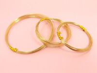 14k yellow gold filled round beading wire bright shinny yellow Dead Soft w30DSg 