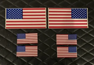 6x RIGHT & LEFT American Flag USA Vinyl Decals, 2nd’s, Boat, truck, car, MAGA - Picture 1 of 4